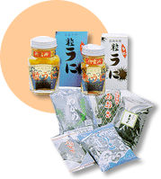 長島町で販売されている海産物の写真